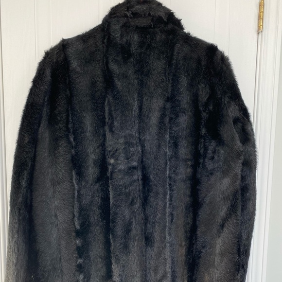 Zara Black Faux Fur Jacket - Picture 4 of 4